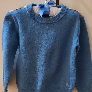 Burberry Children Long-sleeve Sweater 5Y Blue-Green (mild fabric scuff?)